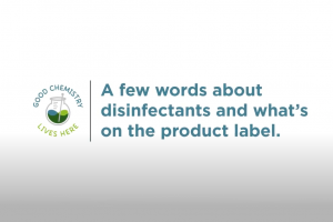 A few words about disinfectants and what's on the product label